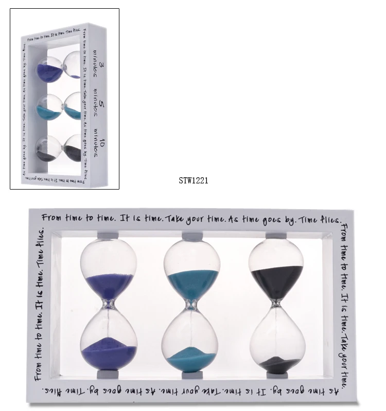 Factory directly sale Best selling 1 3 5 mins 3 in 1 wood sand timer tea timer for office home decoration