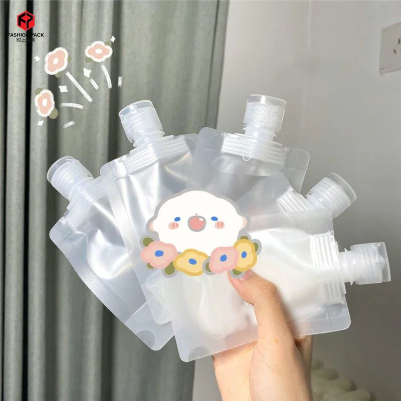 Custom Full Print Design Your Own Spout Pouch Liquid Cream Bottle Sample Tester Packaging Bag Sachet