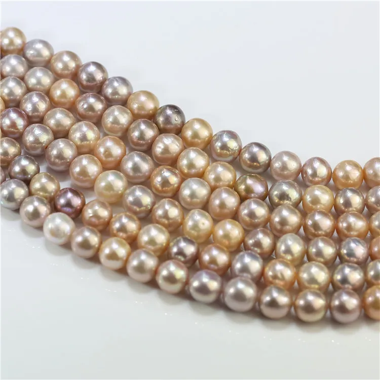 11-12mm genuine freshwater semi round shape pearl natural pearl for making jewelry