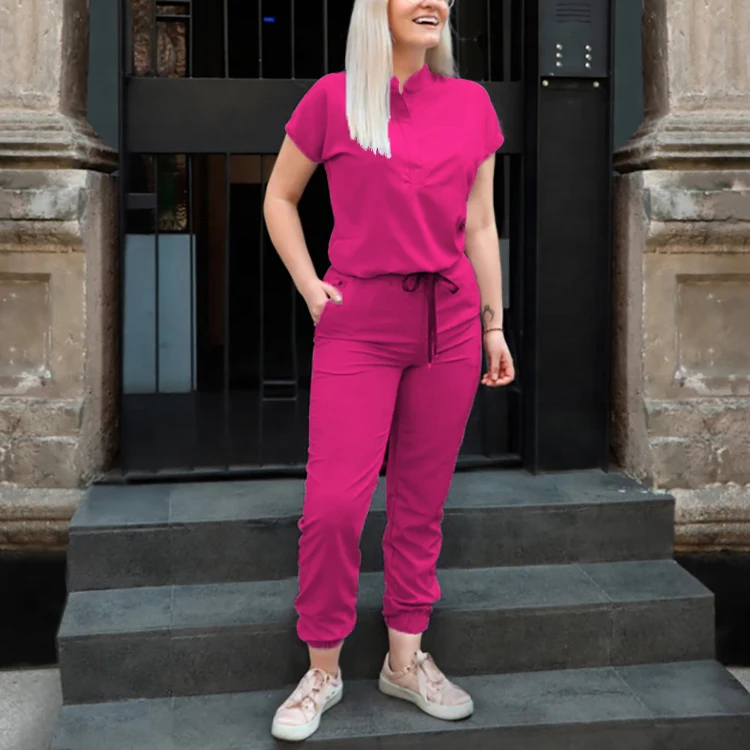 quality luxury fashion functional nurses scrubs medical uniform scrubs nursing scrubs short sleeve