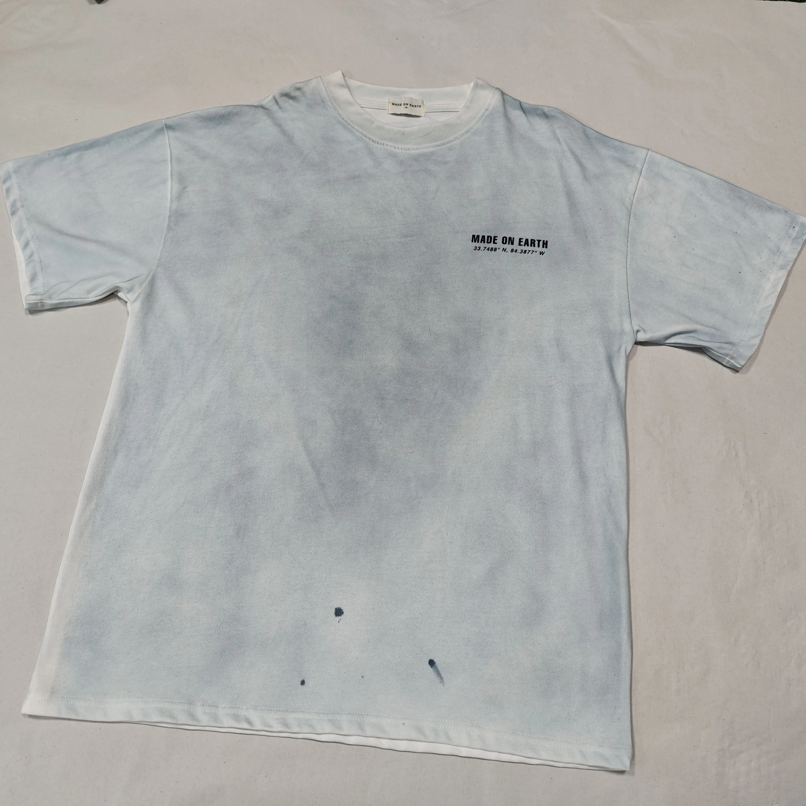 Own Brand New Products Unisex 100% Cotton High Quality Short Sleeve Tie Dye Casual T-shirt for Men