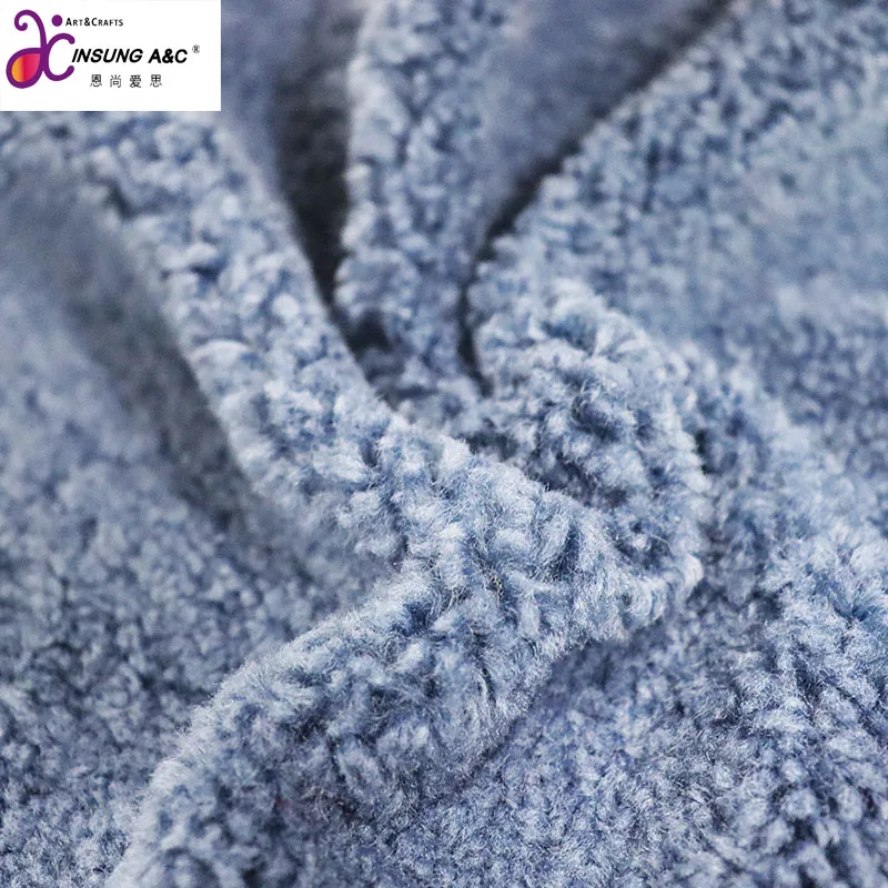 High Quality Soft Skin-Friendly Knit Grain Fleece Fabric for Garments Toys  Blankets Clothes