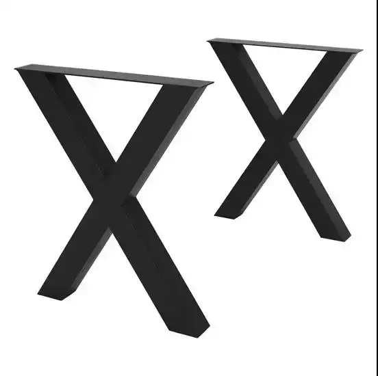 modern sample design black metal leg/base for dining table coffee table