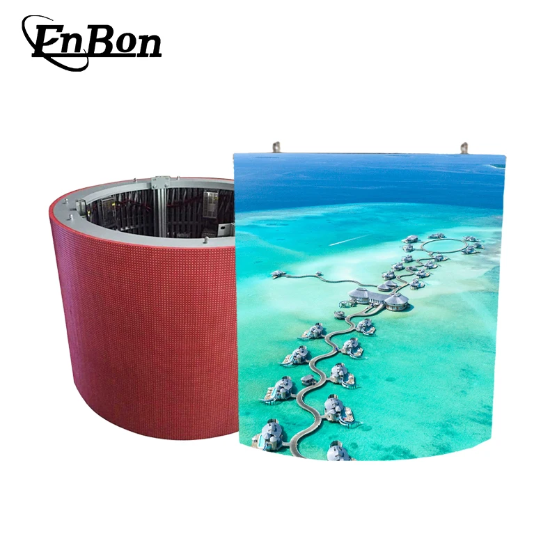Manufacturer HD Cylindrical outdoor p1 p2 p p3 p4 p5 p6 p7 p8 fixed 360 degree round led video display screens project