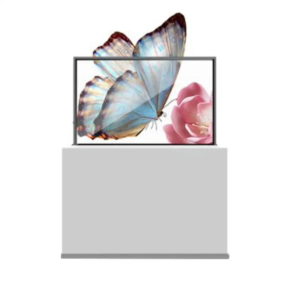55 inch OLED Lift Screen Lift Type LCD Transparent Screen LG Transparent LED Screen for Advertising
