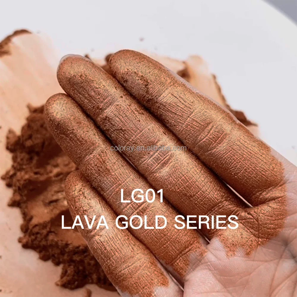 Cosray Lava Gold Series Effect Pigment Cosmetic Grade Multi-layer Coated Mica Powder Wholesale