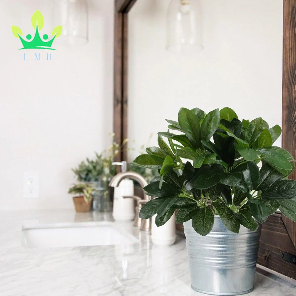 Artificial Shrubs Plants Silk Schefflera Bushes Greenery Arrangements Garden Office Home Table Centerpieces Wall Hanging Decor