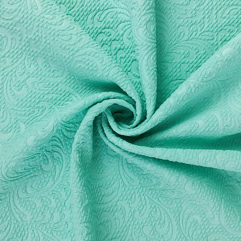 
ESSE TEXTILE BROCADE BULLET EMBOSSED JACQUARD PALIN DYED SOLID FABRIC TELAS 