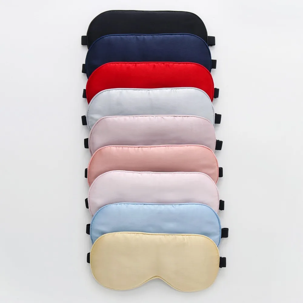 
Custom logo satin eye mask travel100% pure mulberry luxury silk sleep eye mask 