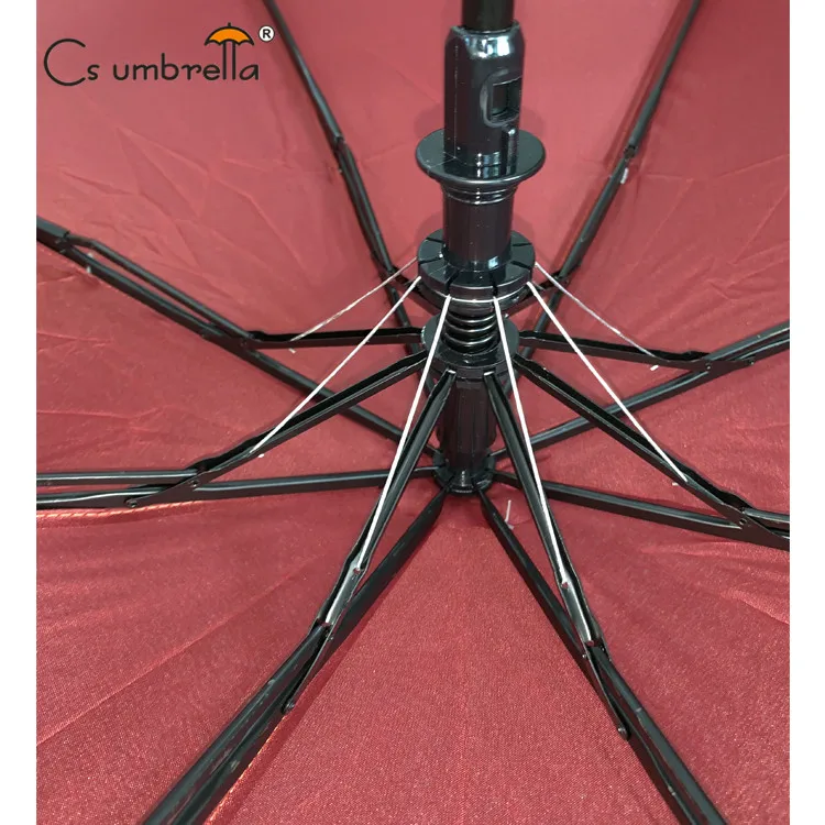 YS-3202 Factory Supply Travel Fold Umbrella Custom Printing Advertising Portable Auto Open 3 Folding Umbrella With Logo