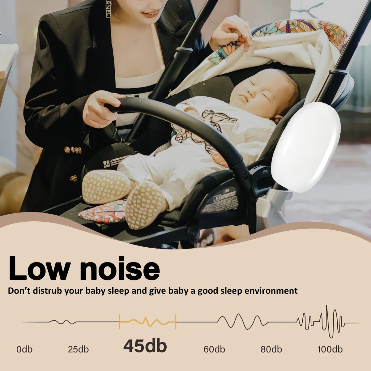 Baby Rocker Rocks for Stroller, Chairs, Pram, Pushchair or Buggy Baby Rocker Electric Automatic Swing Mother Baby Care Products