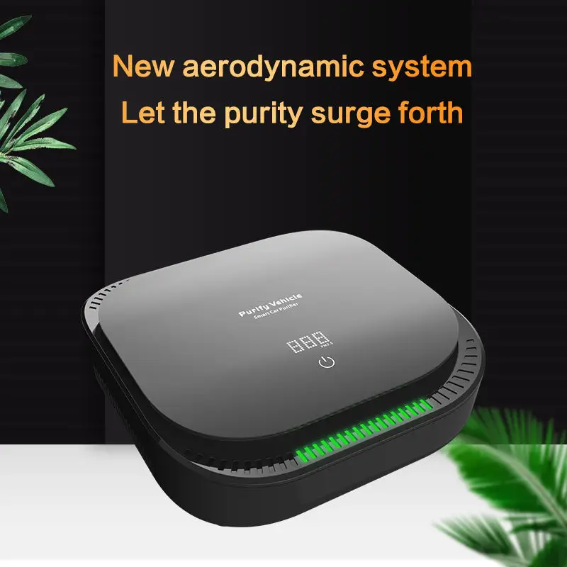 PM2.5 Display Car Air Purifier Portable Desktop Mini Room In Cars Purifying Air Pollutants USB Air Purifier