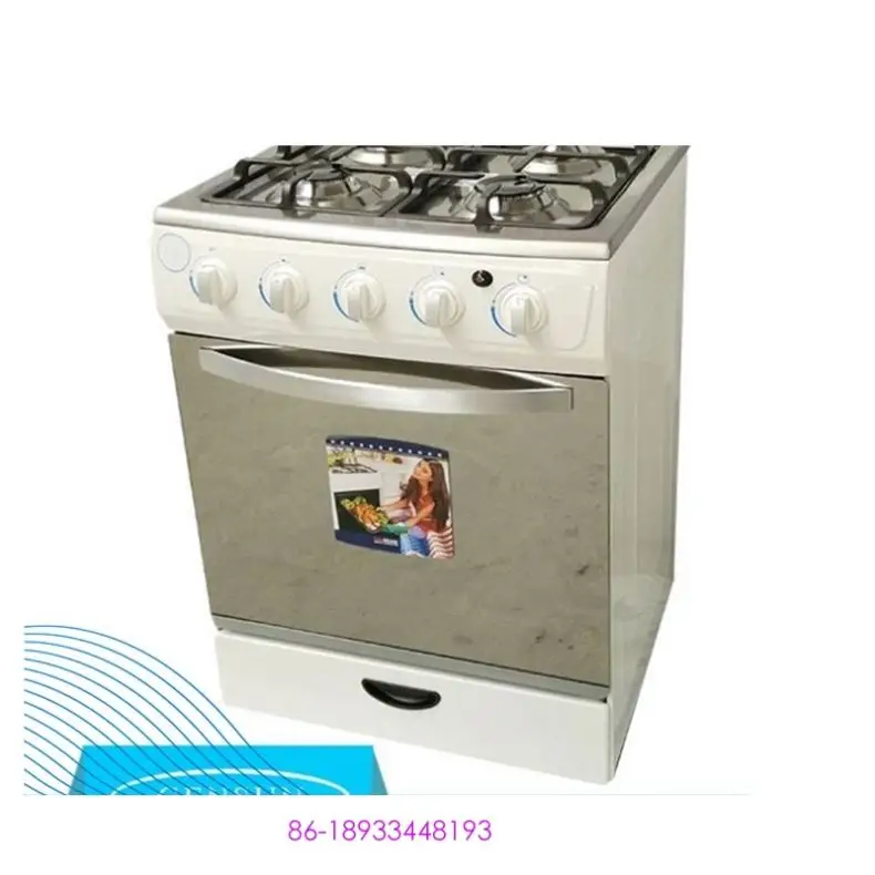 Cheap Home Kitchen Appliance Four Burner 24Inch/60X60cm Gas Stove Pizza Oven From China