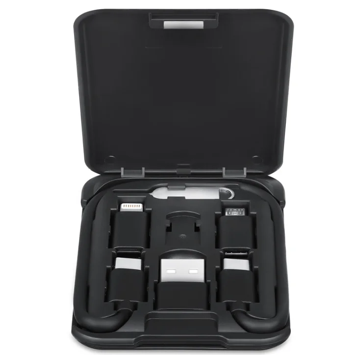 6 in 1 multi usb cable fast charger type box usb cable box for android mobile phones