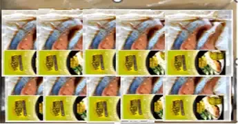 Horse Mackerel Fish Steak Microwave Fish Deli - White Fish with Lemon Seasoning
