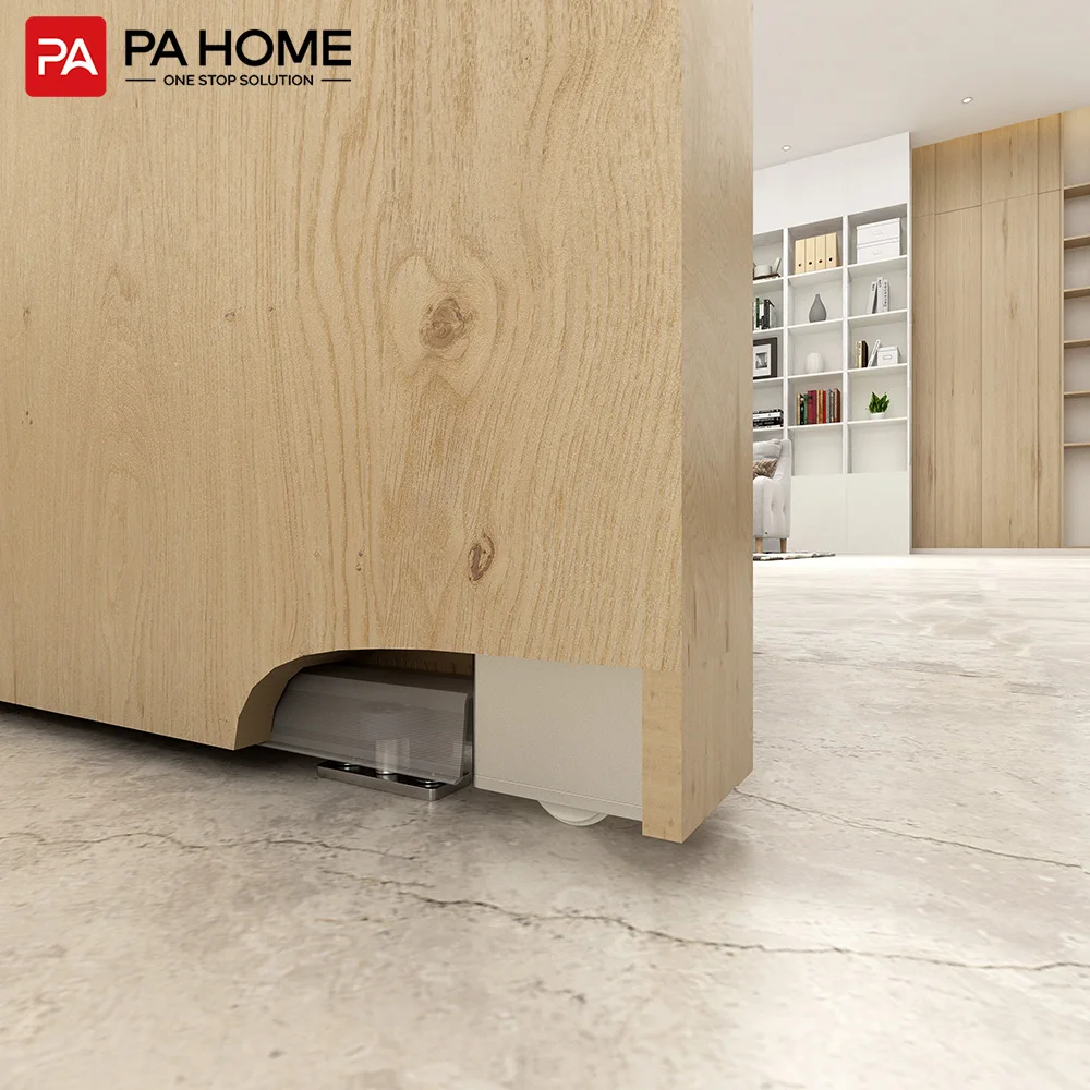 PA Modern  Aluminum Profile Floating Wall Mount Panel Sliding Invisible Secret System Hidden Interior Doors For Kitchen