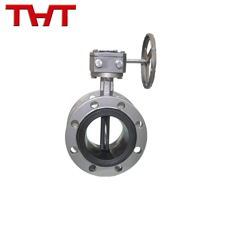 DN100 center line flanged butterfly valve factory price