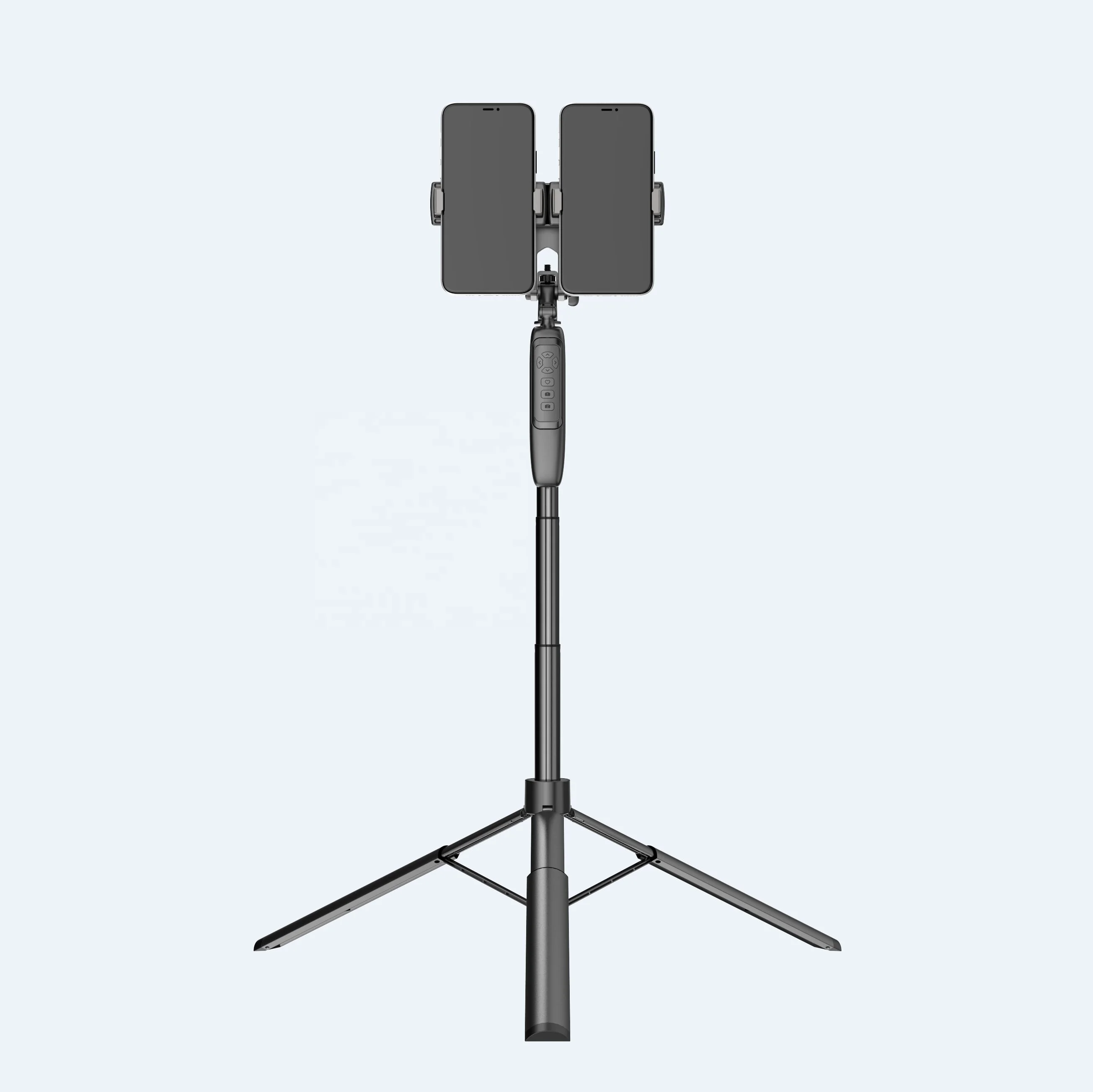A518-EXPANDABLE PHONE STAND for double clips Mobile photography bracket mount stand bracket cellphone phone holder tripod