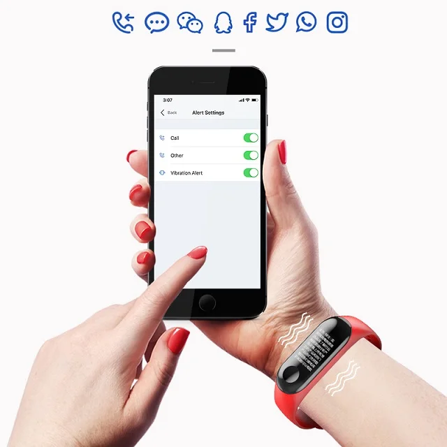 
Waterproof health smart band watch OEM m3 intelligent bracelet fitness watch smart bracelet 