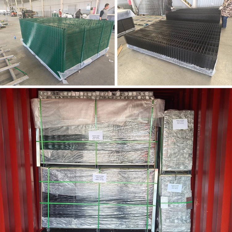 3D Curvy Galvanized Welded Wire Mesh Fence Triangle Mesh 3D Fence Panel