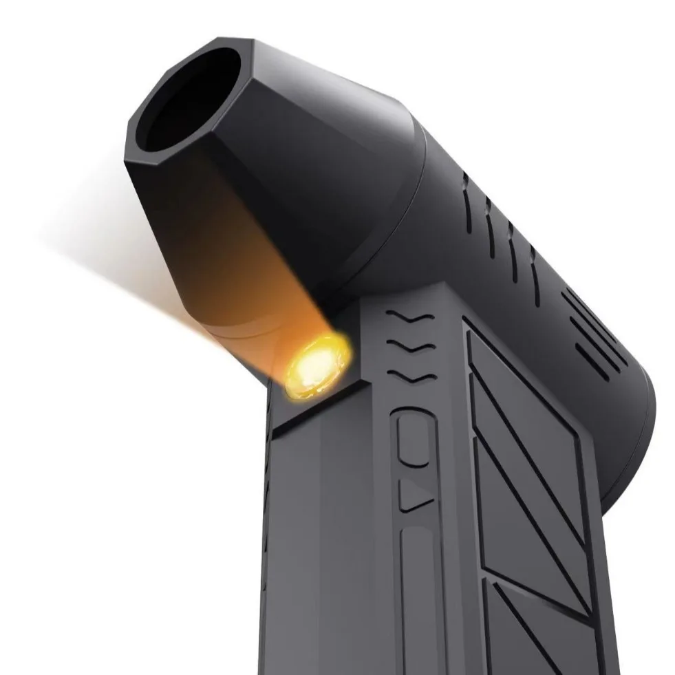 110000RPM Handheld Brushless Violent Fan Turbo Fan Blowing Machine Small Dust Collector with lights