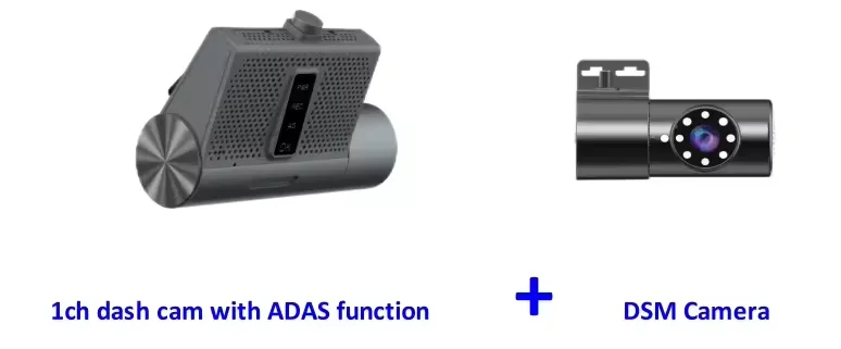 Richmor New Version Dual Lens Dashcam 4G Dash Cam with GPS Tracking and ADAS DSM Alarm System