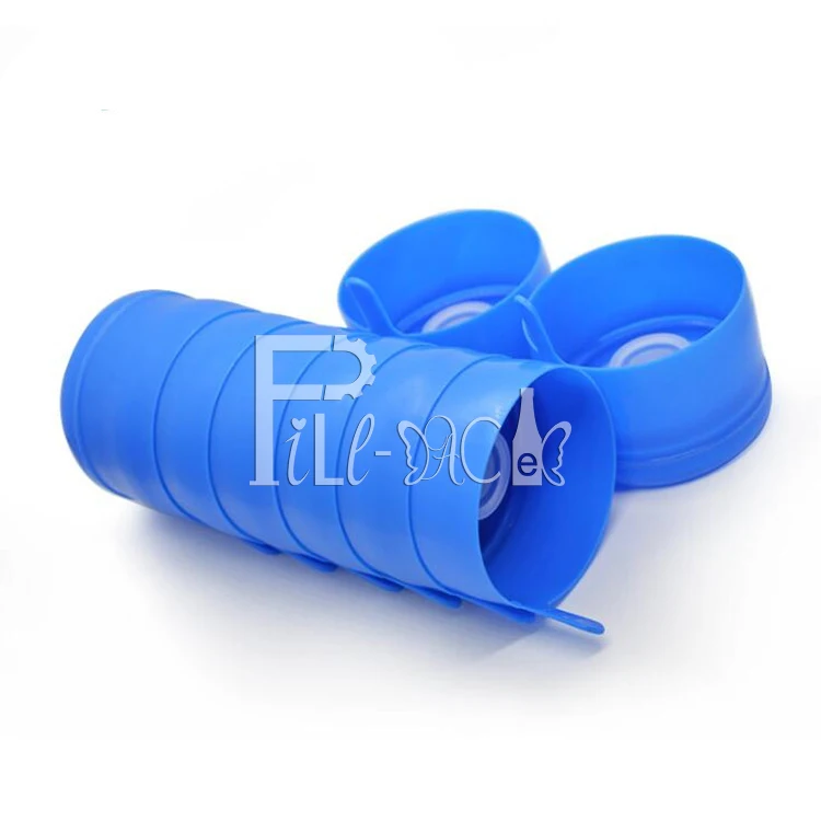 1 Piece Pressing Plastic Jar Lid 5 Gallon 20 Liters Mineral Drinking Water Bottle Caps with customized labels