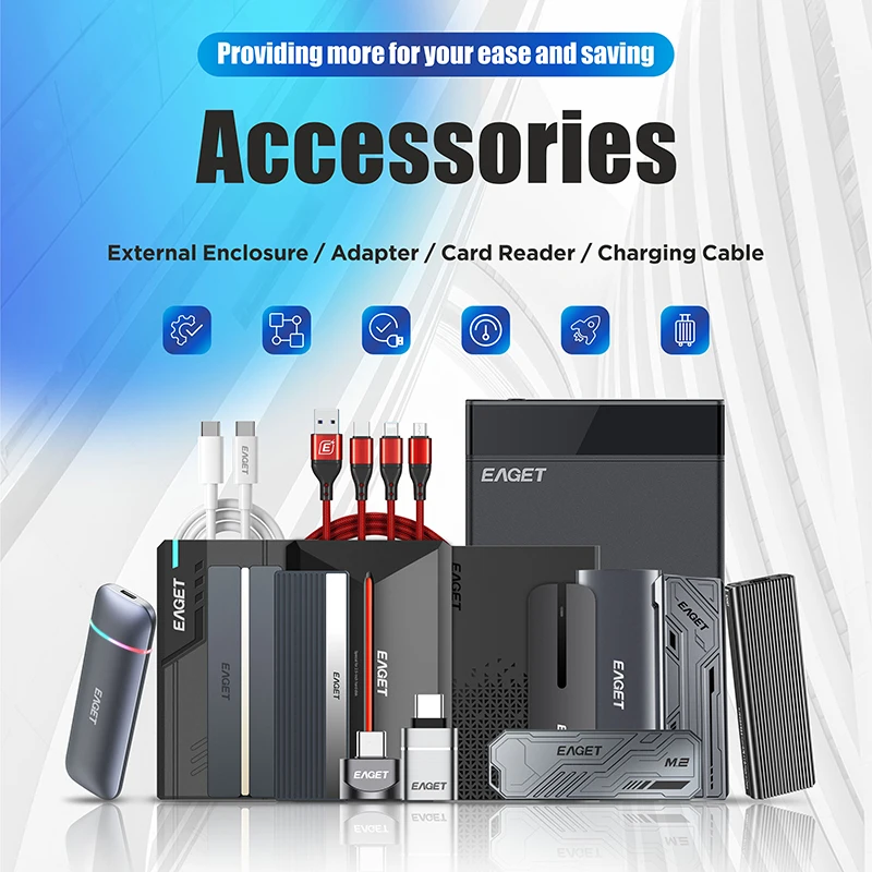 EAGET E60 2 5 дюймов корпус для HDD USB3.0 SATA Гбит/С Корпус передачи данных