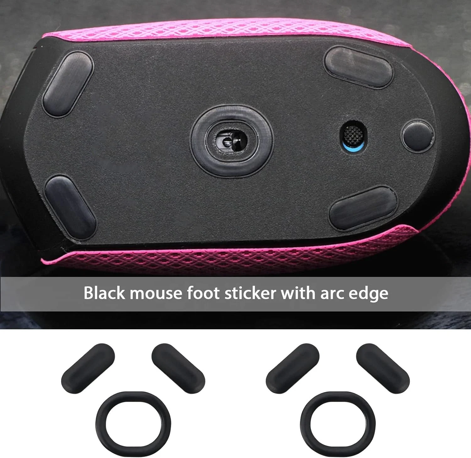 2 комплекта мышиные коньки совместимые с Logitech G304/G305 игровая мышь закругленными изогнутыми краями ножки