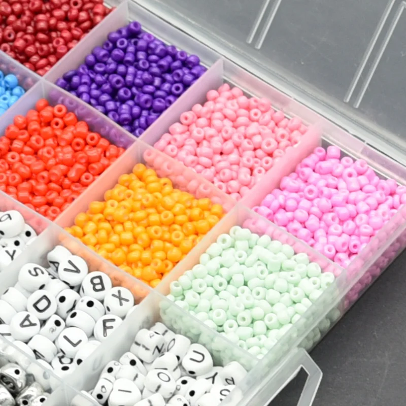 2mm 3mm 4mm Clay Beads Alphabet Letter Beads Pony Beads Set For Jewelry Making Diy Set Kit