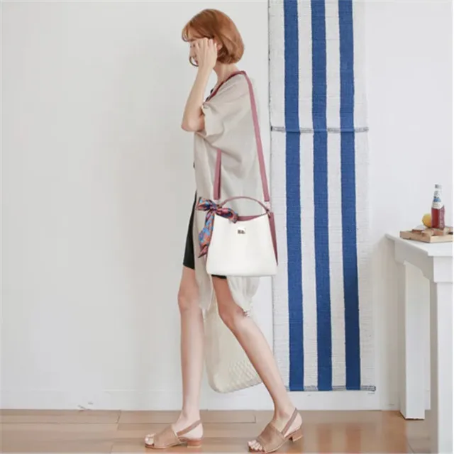 Cheap PU Leather  Bucket Bag Handbags For Women  Ladies China Wholesale