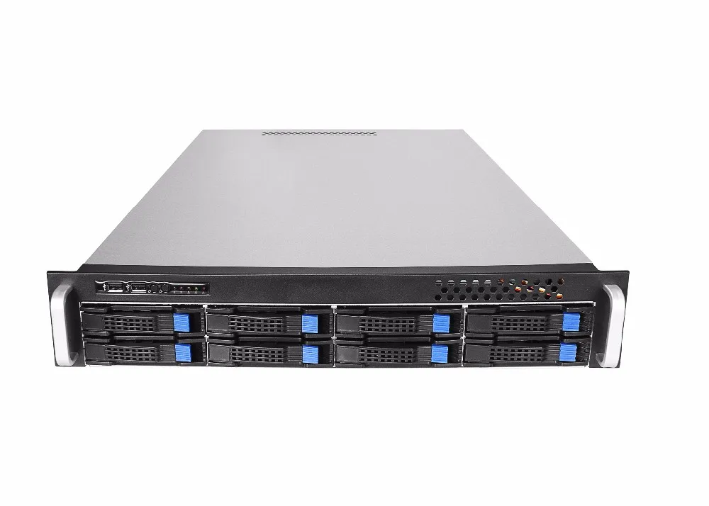 2u server case 8bays rackmount chassis 19inch storage nas hotswap case with 2u 600W psu