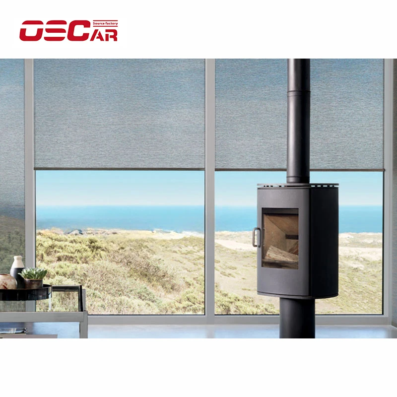 Gardens Smart Sunscreen Roller Blind Fabric Blackout Remote Control Motorized Tubular Motor for Windows