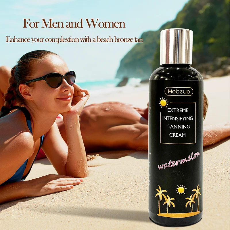 Natural vegan sun tanning cream shine brown tanning cream sun tan cream on hot sale