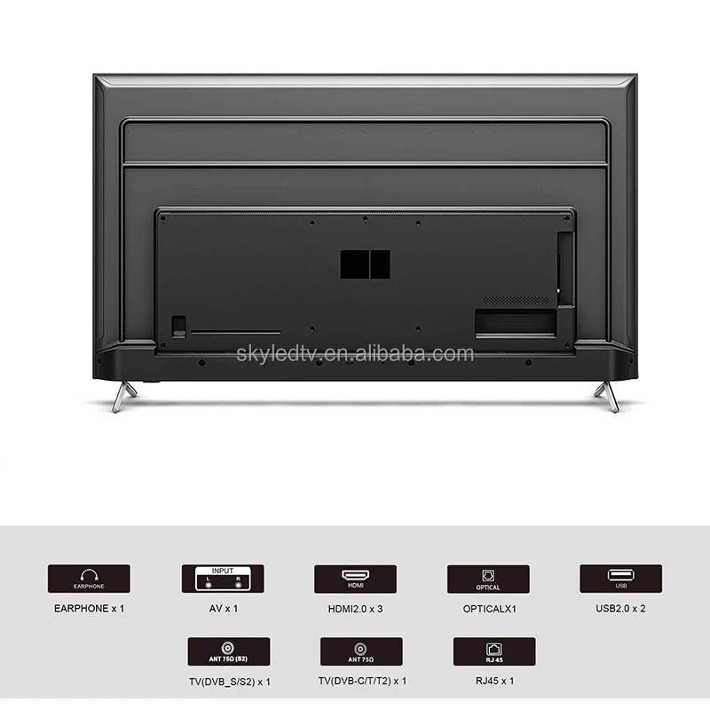 VSTI бренд 65 дюймов Smart led TV android 4K LCD полноэкранный домашний кинотеатр WIFI UHD T2
