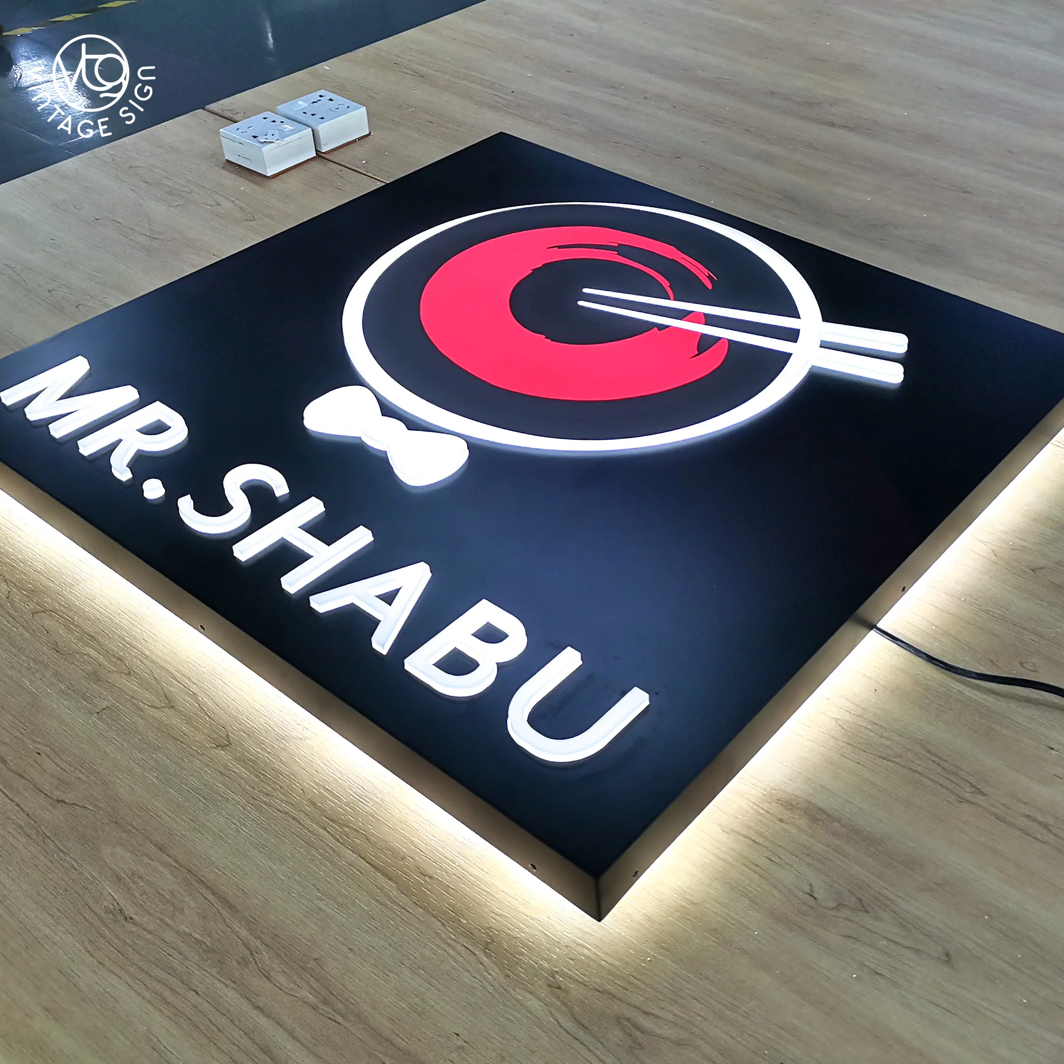 Professional Factory Formed Acrylic Sign Double Sides Light Box Customized Led Lightbox