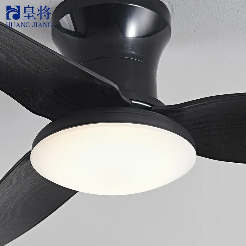 American-Style Vintage Decorative 40 Inch Variable Frequency Motor ABS 3 Blades Remote Control Bldc Ceiling Fan Wtih Light