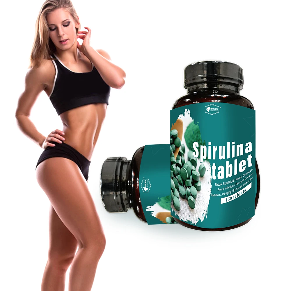 Dietary Supplement High Protein Organic Spirulina Tablets For Sale
