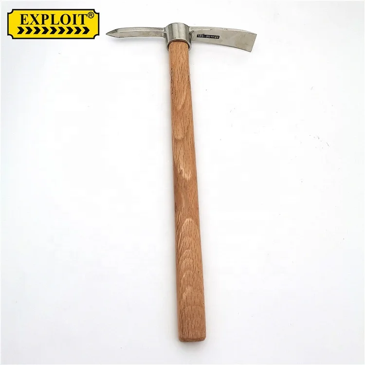 
 Профессиональный топор из нержавеющей стали для скалолазания, садовые инструменты для сельского хозяйства, кирпич с деревянной ручкой  