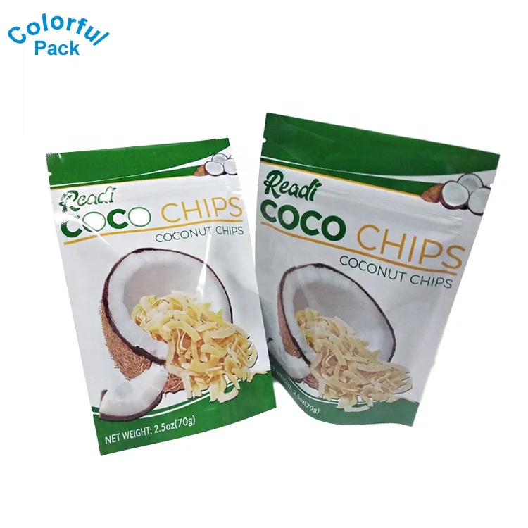 50g 100g 250g 500g 1kg custom moisture proof snack food plantain chips packaging bags