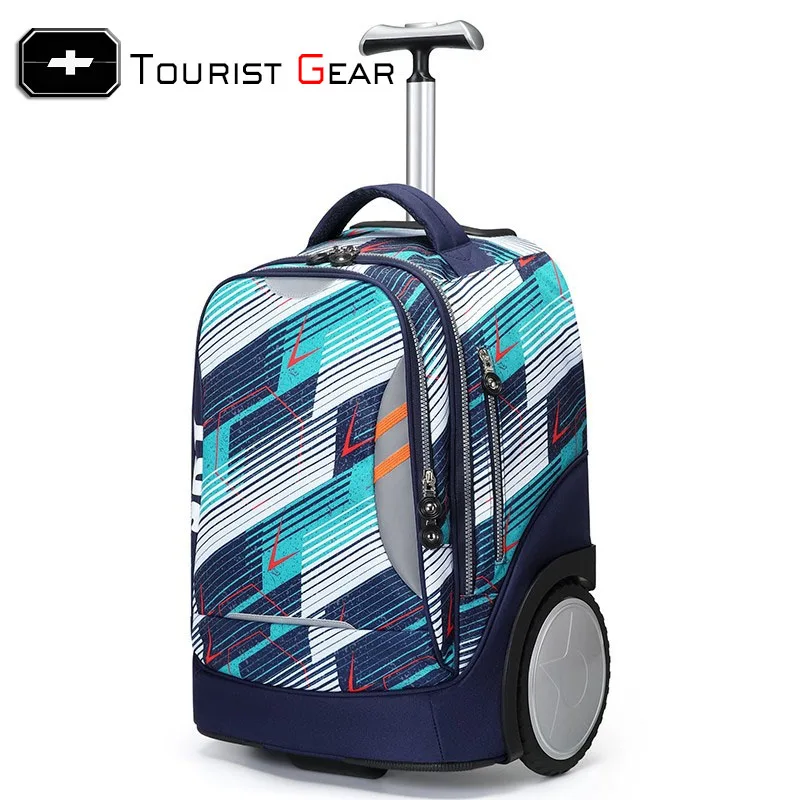 New Arrival multifunctional fashion trolley backpack Rolling Backpack Travel Luggage Bag