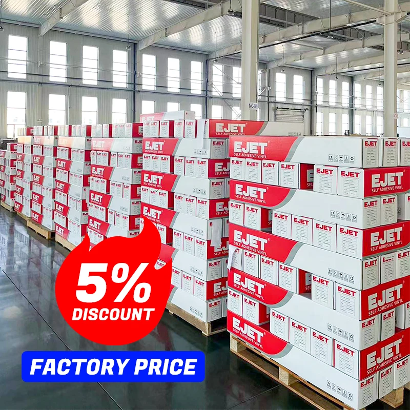 Wholesale High Tack Solvent Printing PVC Vinyl Glossy Matte White Adhesive Car Wrap Vinyl Roll Self-Adhesive Vinyl Posters