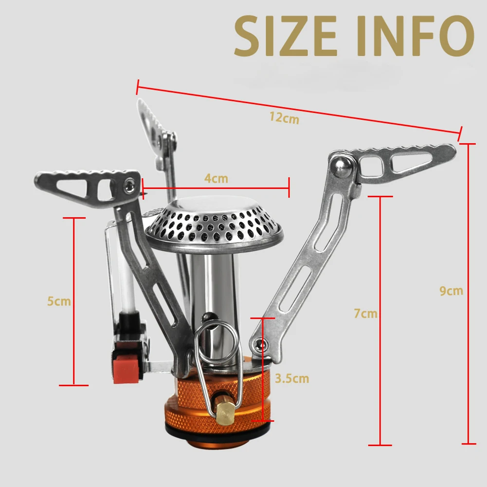 Camping Stove Backpacking Stoves Pocket Rocket Burner Portable Fuel Burner - Lightweight Outdoor  Burning stove Accessories Gear