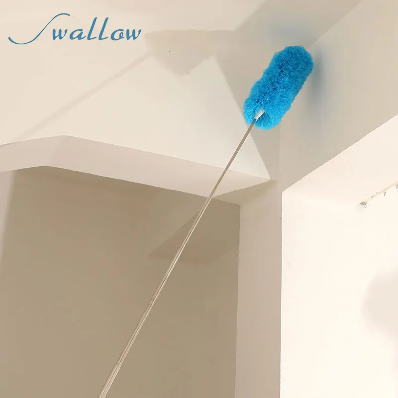 Long Magic Telescopic Handle Extendable Cobweb Brush Washable Feather Duster