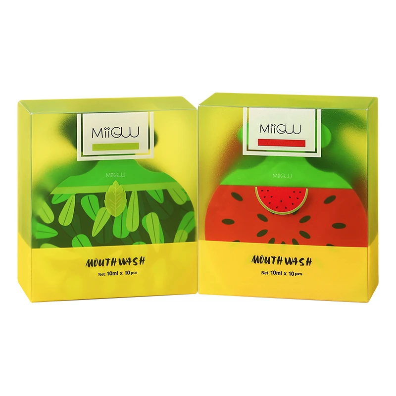 OEM manufacturer liquid portable travel size  mouthwash packets, sweety packing mouthwash sachet