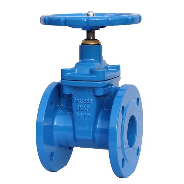Flange Type Di Non-Rising Stem Resilient Stem Soft Soft Seat Ductile Iron Gate Valves