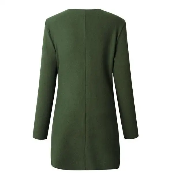 Women Autumn Winter Fashion Jacket Open Cardigan Coat Knitted Sweater Coat