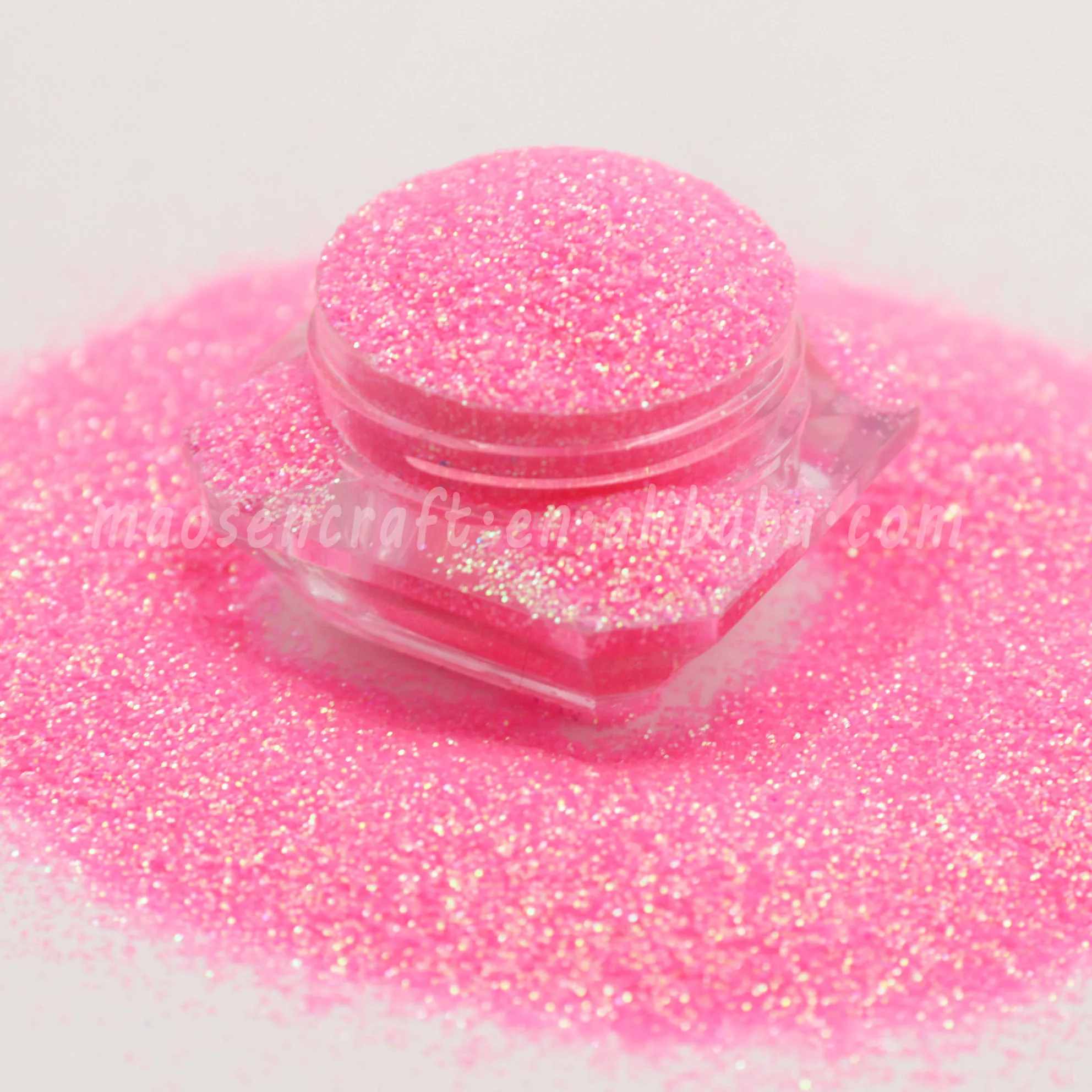 1kg Polyester Iridescent Pink Glitter For Makeup Nail