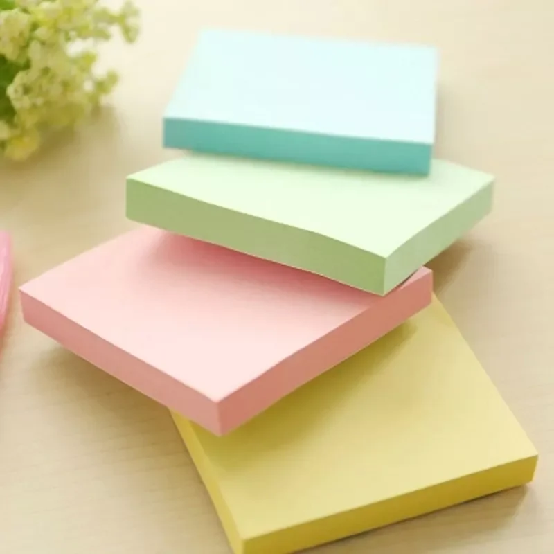 Wholesale Custom 3x3 Inch 100 Sheets Stick Note Pad 76x76mm Colorful Sticky Note For Office School It Sticky Post Notes