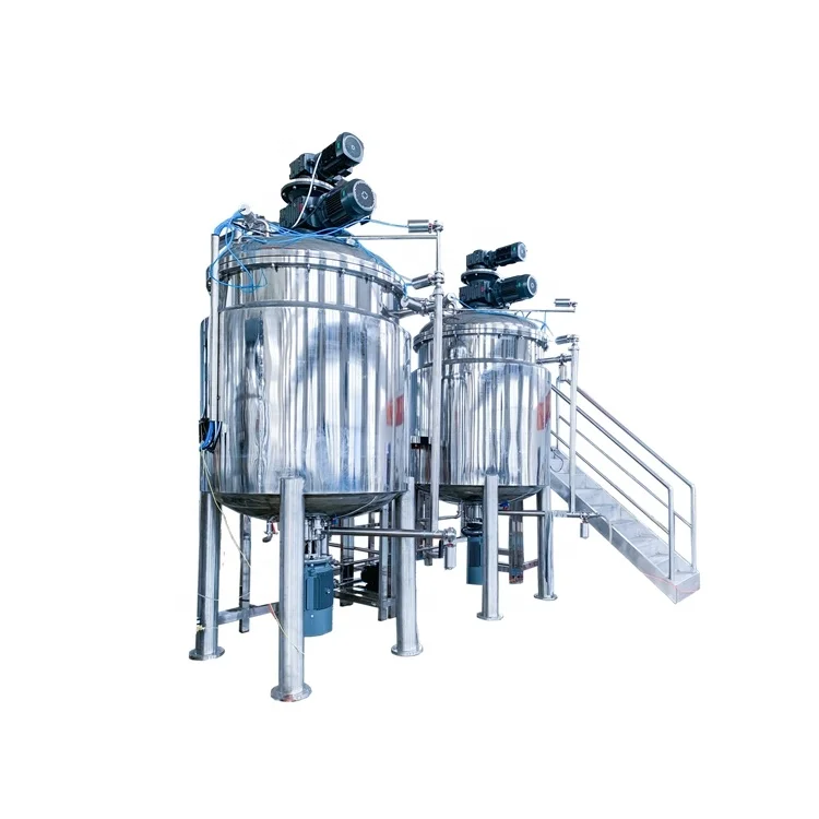 Вакуумный эмульгирующий миксер Yekeey 2000L с циркуляционной системой SS304 SS316 для шампуня, лосьона, крема